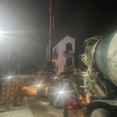 Trộn bê tông tươi tại Long An